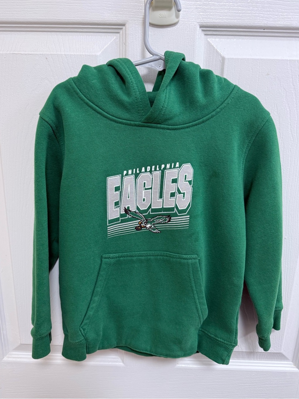 NFL Philadelphia Eagles Kids Green Hoodie, Size 5/6